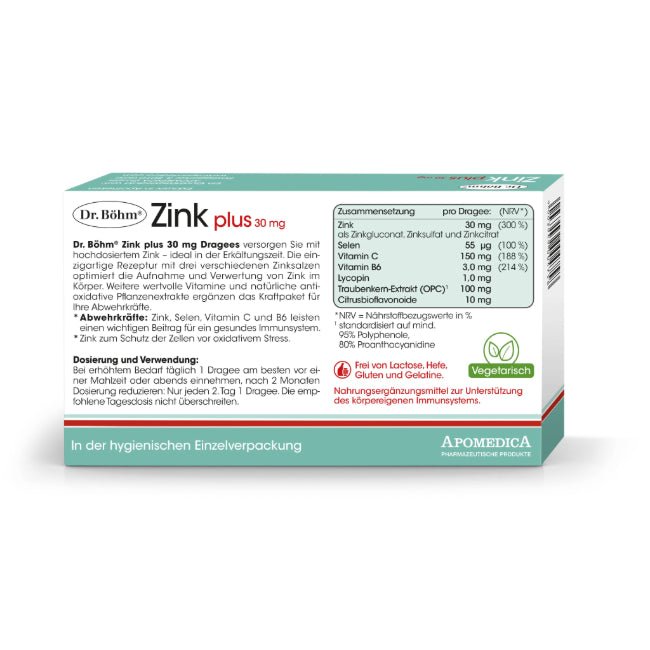 Dr. Böhm® Zink plus Dragees, 30 Stück