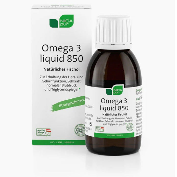 Nicapur Omega 3 liquid 850, 150ml