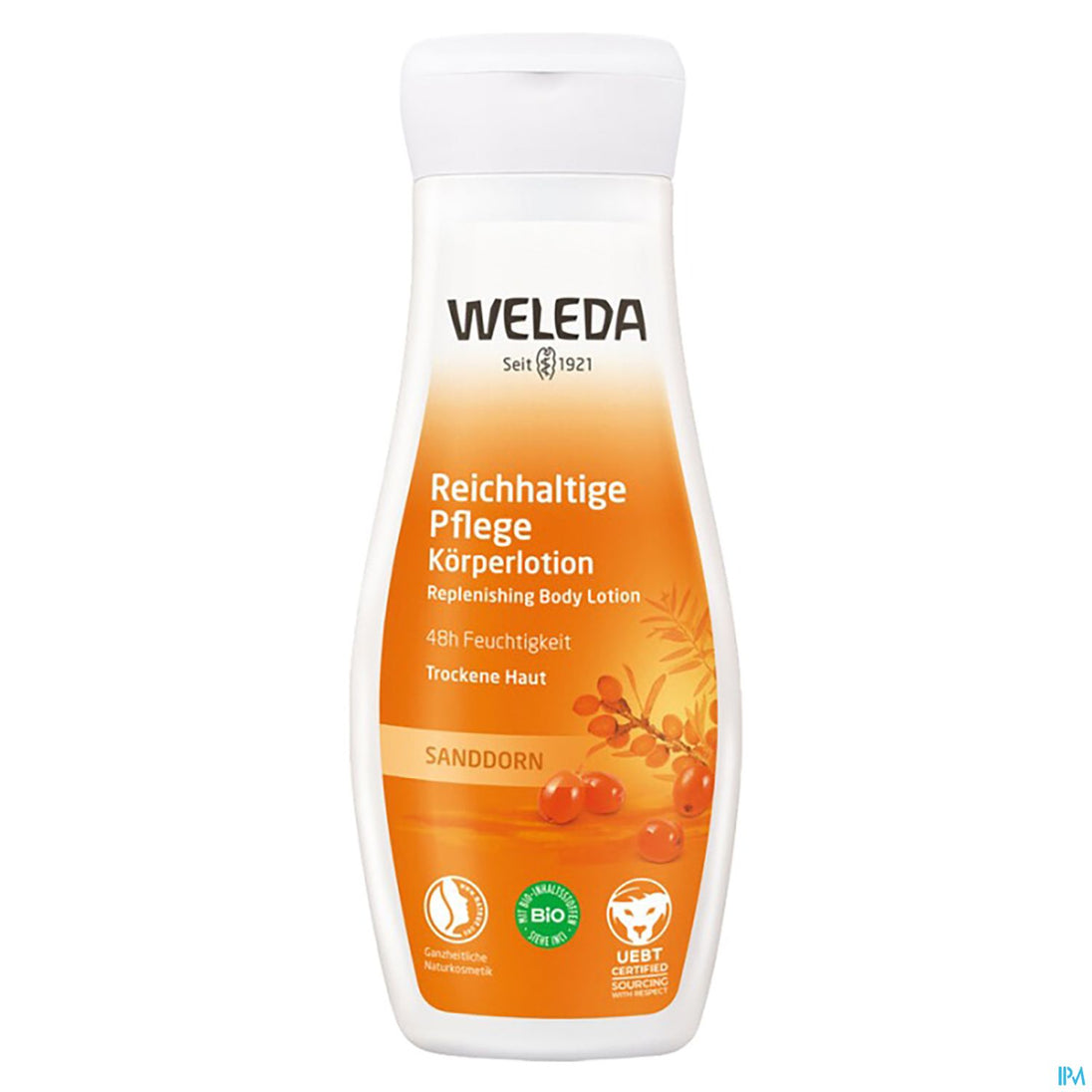 WELEDA Sanddorn Reichhaltige Pflege Körperlotion, 200 ml