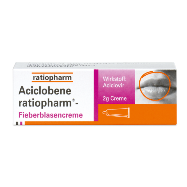 Aciclobene ratiopharm Fieberblasencreme, 2g