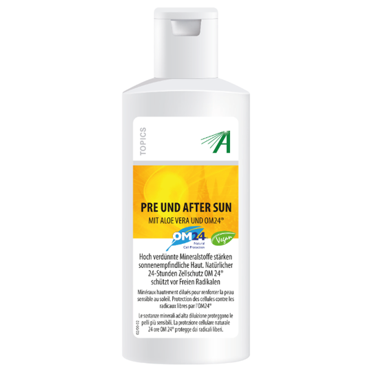 Adler Pre und After Sun Gel mit Aloe Vera und OM24, 200ml