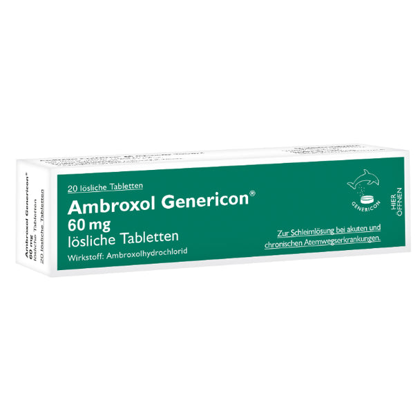 Ambroxol Genericon 60mg lösliche Tabletten, 20 Stück