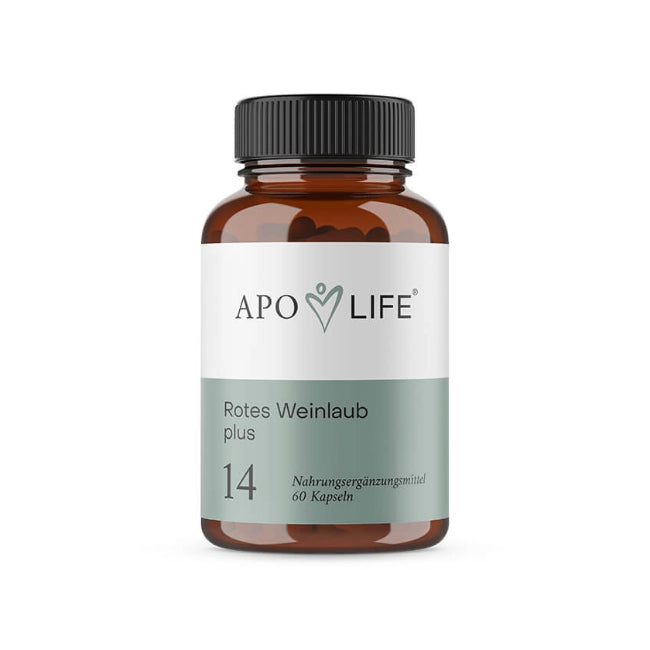 ApoLife Nr. 14 Rotes Weinlaub plus, 60 Kapseln