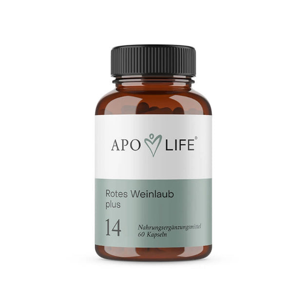 ApoLife Nr. 14 Rotes Weinlaub plus, 60 Kapseln