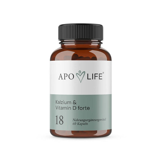 ApoLife Nr. 18 Kalzium & Vitamin D forte, 60 Kapseln