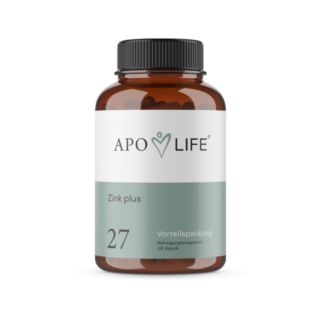 ApoLife Nr. 27 Zink plus Vorteilspackung 120 Kapseln