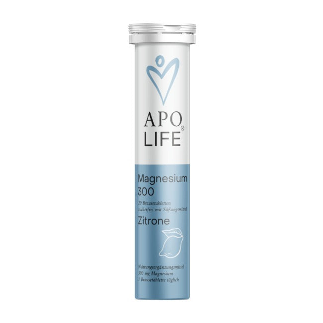 Apolife Magnesium 300 Brausetabletten, 20 Tabs Zitrone