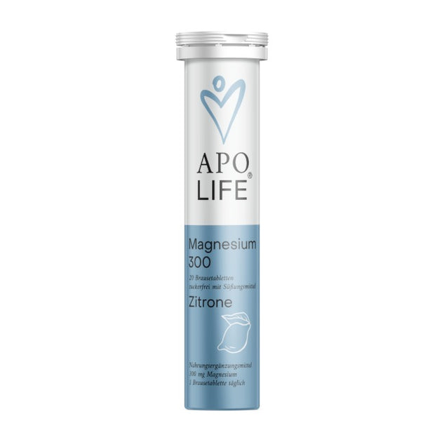 Apolife Magnesium 300 Brausetabletten, 20 Tabs Zitrone