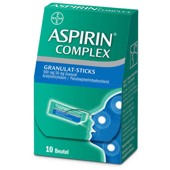 Aspirin® Complex Granulat-Sticks 500 mg/30 mg, 10 Beutel