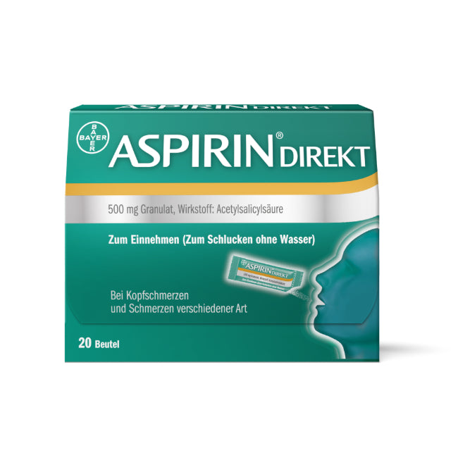 Aspirin® Direkt 500 mg Granulat, 20 Stück