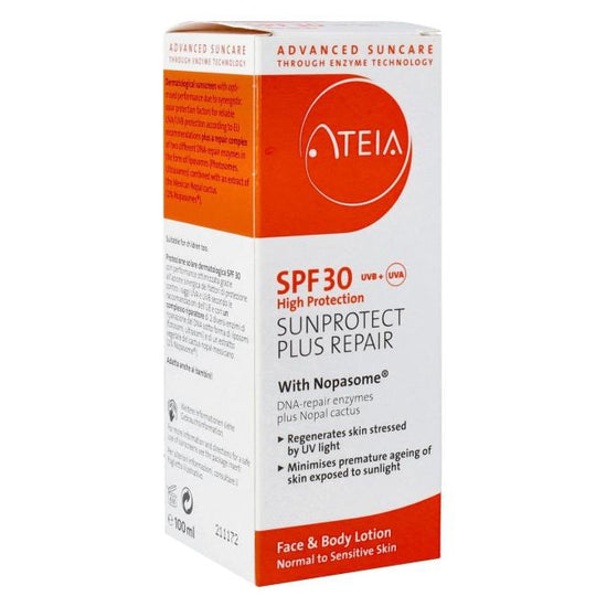 Ateia Sunprotect Plus Repair 2% Nopasome Sonnenlotion LSF30, 100ml