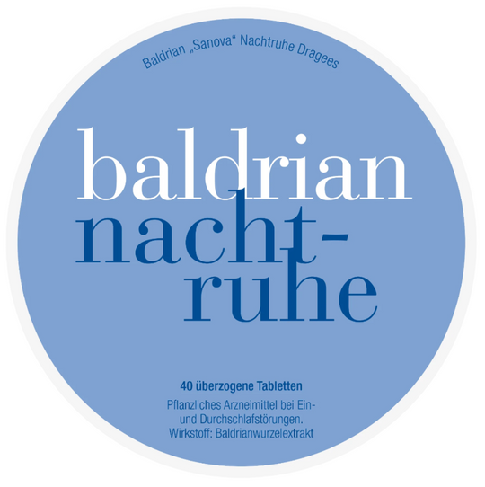 Baldrian „Sanova“ Nachtruhe Dragees, 40 Stück