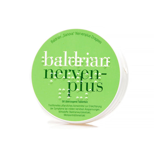 Baldrian „Sanova“ Nervenplus Dragees, 50 Stück