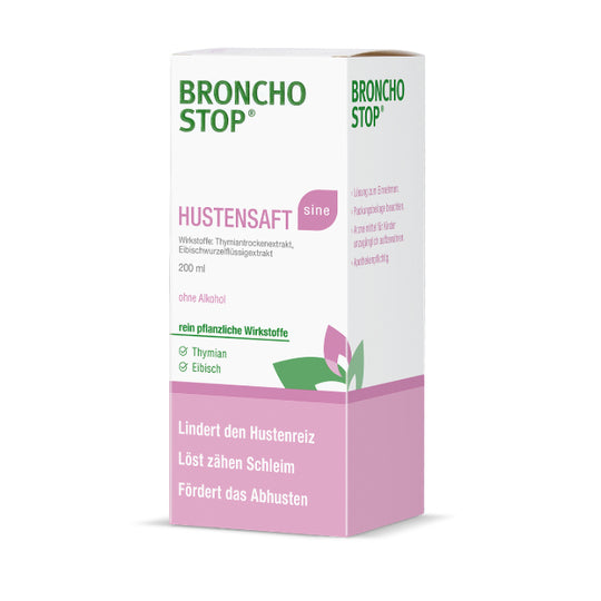 Bronchostop Thymian Eibisch sine Hustensaft, 200ml