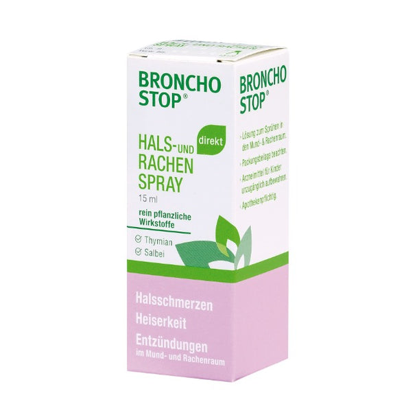 Bronchostop direkt Hals- und Rachenspray, 15ml