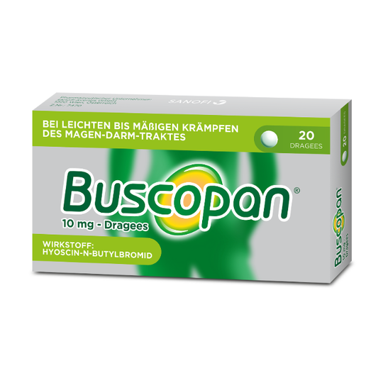 Buscopan® 10 mg – Dragees, 20 Stück