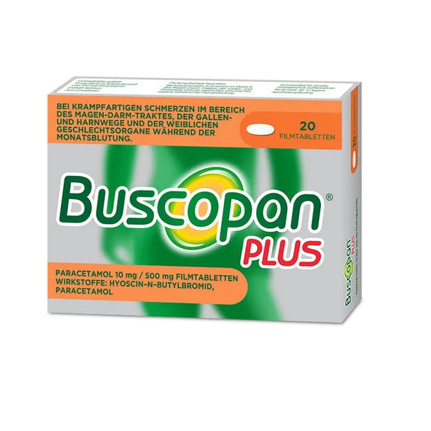 Buscopan® plus Paracetamol 10mg/500mg, 20 Stück