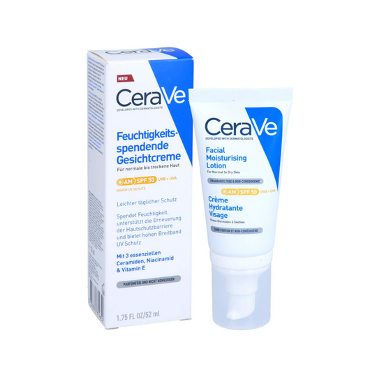 CeraVe Feuchtigkeitsspendende Gesichtscreme mit LSF 50, 52ml