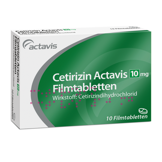 Cetirizin Actavis 10 mg Filmtabletten, 10 Stück