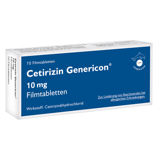 Cetirizin Genericon® 10 mg Filmtabletten, 10 Stk