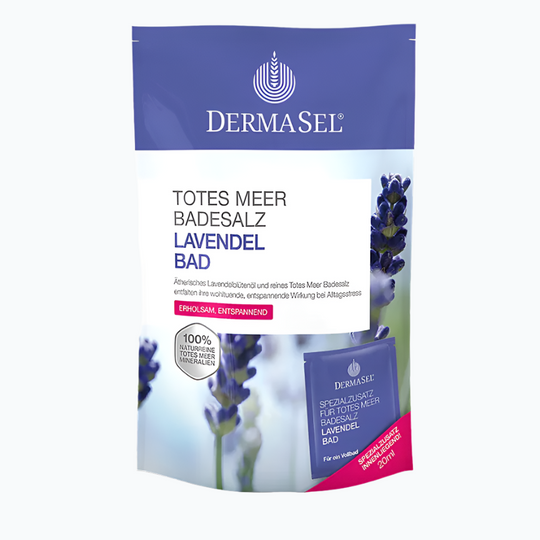 DermaSel® Totes Meer Badesalz Lavendel Bad, 400g
