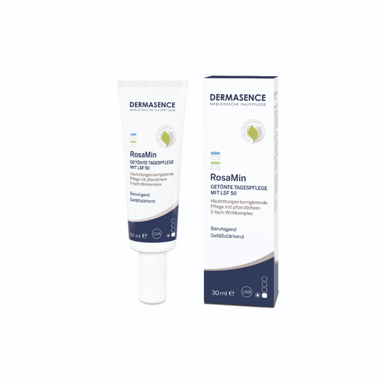 Dermasence RosaMin Getönte Tagespflege mit LSF50, 30ml