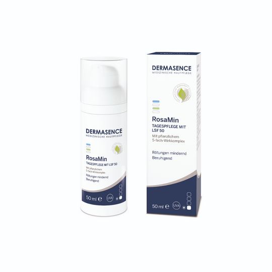 Dermasence RosaMin Tagespflege mit LSF 50, 30ml