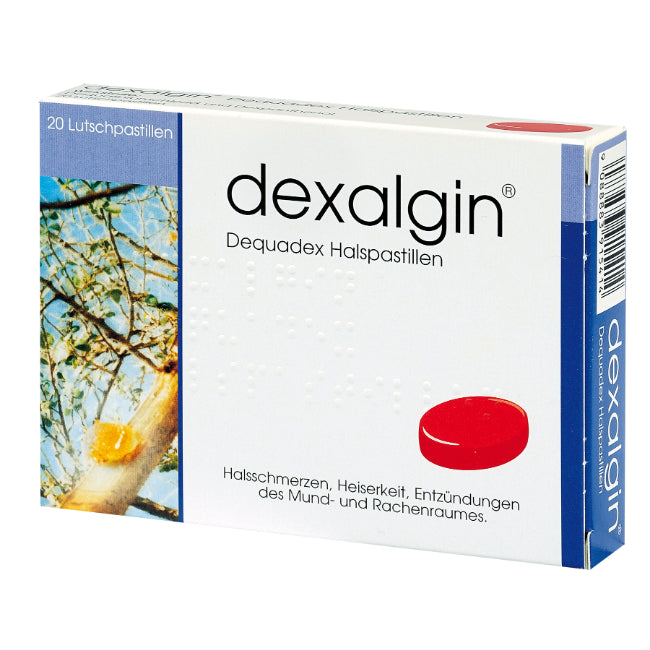 Dexalgin dequadex Halspastillen, 20 Stück