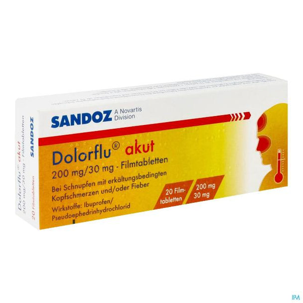 Dolorflu akut 200 mg/30 mg, 20 Filmtabletten