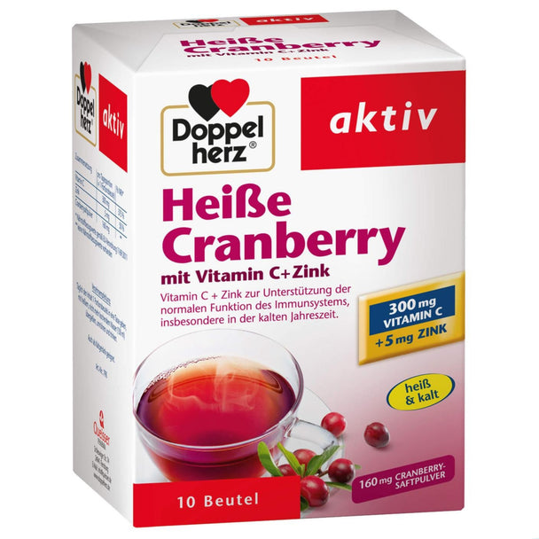Doppelherz® aktiv Heiße Cranberry mit Vitamin C + Zink, 10 Stück