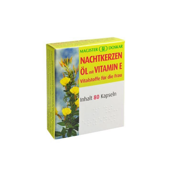 Doskar Nachtkerzenöl plus Vitamin E Kapseln, 80 Stück
