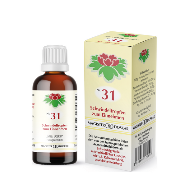 Doskar Tropfen Nr. 31 - Schwindeltropfen, 50ml