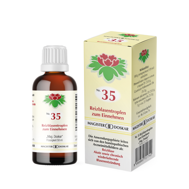 Doskar Tropfen Nr. 35 - Reizblasentropfen, 50ml