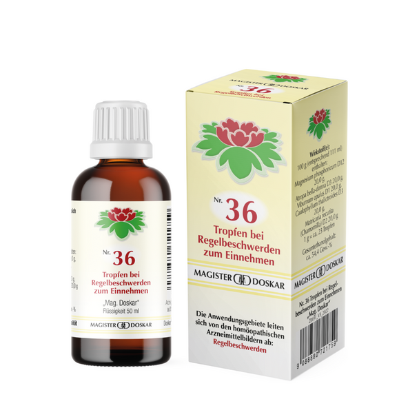 Doskar Tropfen Nr. 36 - Tropfen bei Regelbeschwerden, 50ml