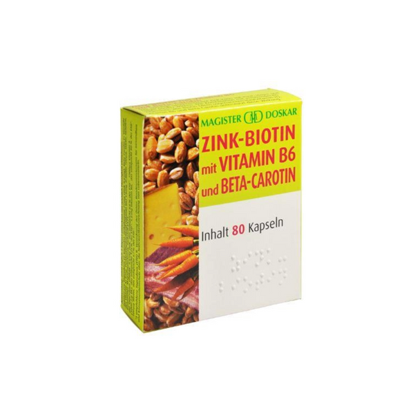 Doskar Zink Biotin plus Kapseln, 80 Stück