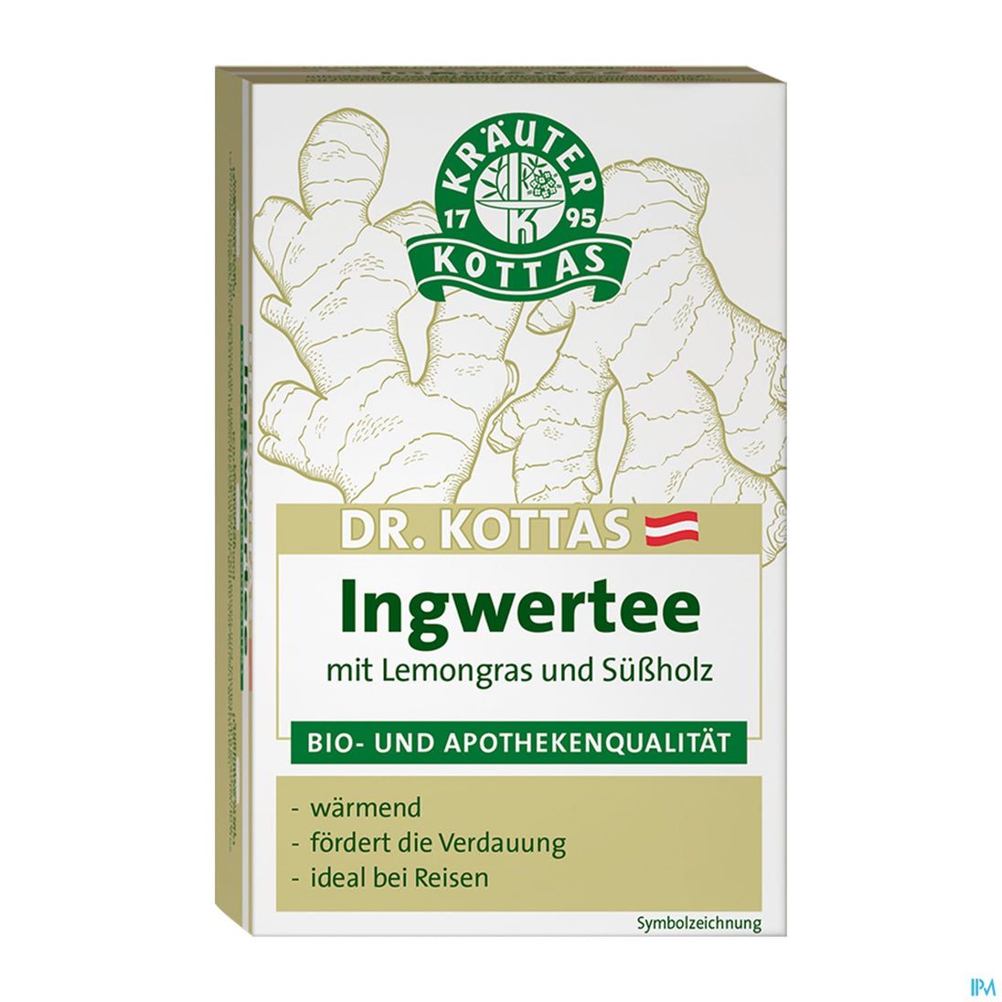 Dr. Kottas Ingwertee mit Lemongras, 20 Stück