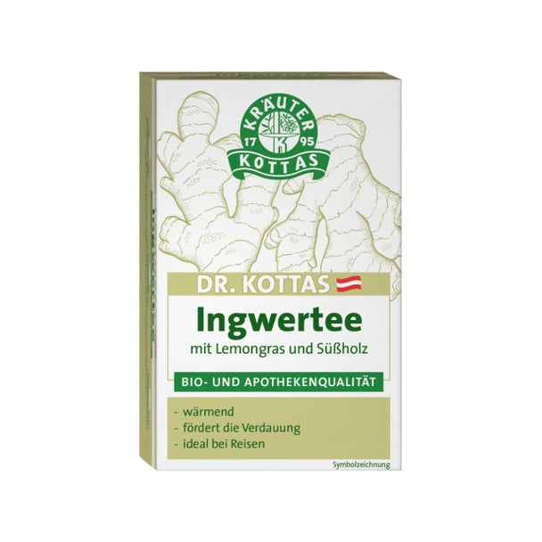Dr. Kottas Ingwertee mit Lemongras, 20 Stück