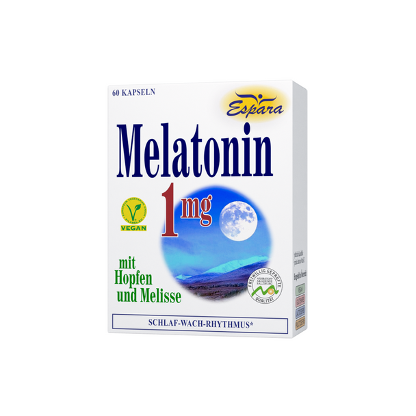 Espara Melatonin 1mg Kapseln, 60 Stück