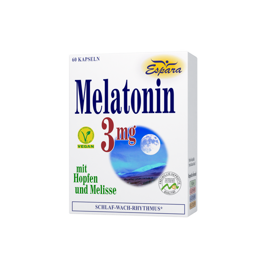 Espara Melatonin 3mg Kapseln. 60 Stück