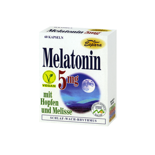 Espara Melatonin 5mg Kapseln, 60 Stück