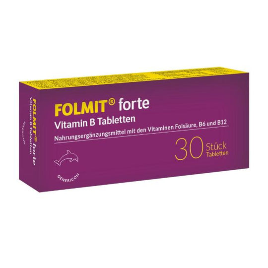 FOLMIT® forte Genericon Folsäure Vitamin B Tabletten, 30 Stück