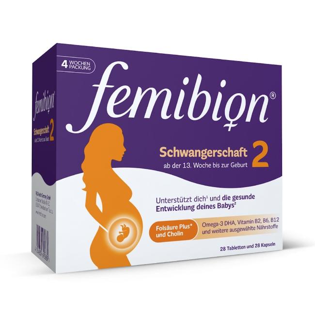 Femibion 2 Schwangerschaft Kapseln + Tabletten, 28 Stück