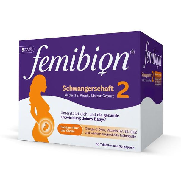 Femibion 2 Schwangerschaft Kapseln + Tabletten, 56 Stück
