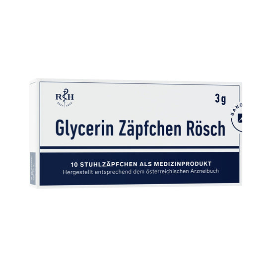 Glycerin Zäpfchen Rösch 3g, 10 Stück