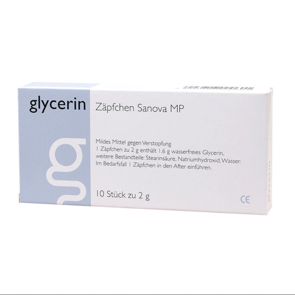 Glycerin Zäpfchen "Sanova" MP 2g, 10 Stück