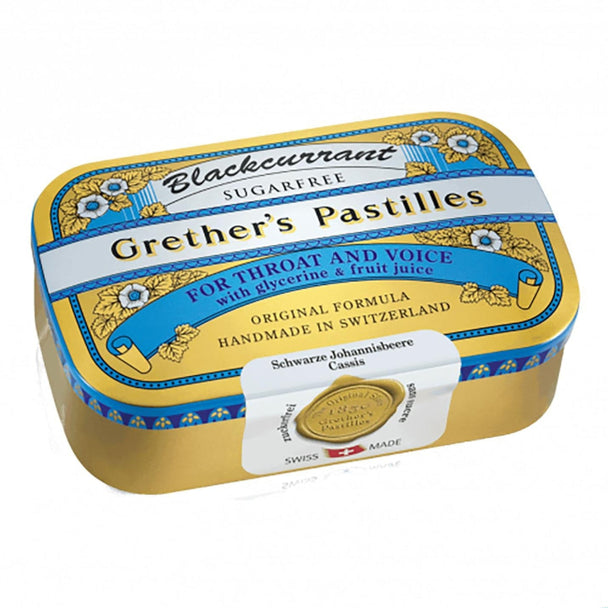 Grether's Pastilles Blackcurrant Zuckerfrei, 110g