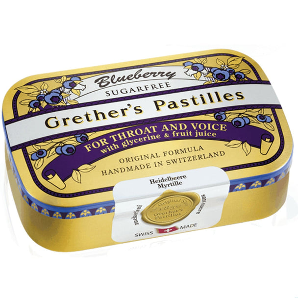 Grether's Pastilles Blueberry (Heidelbeere) Zuckerfrei, 110g