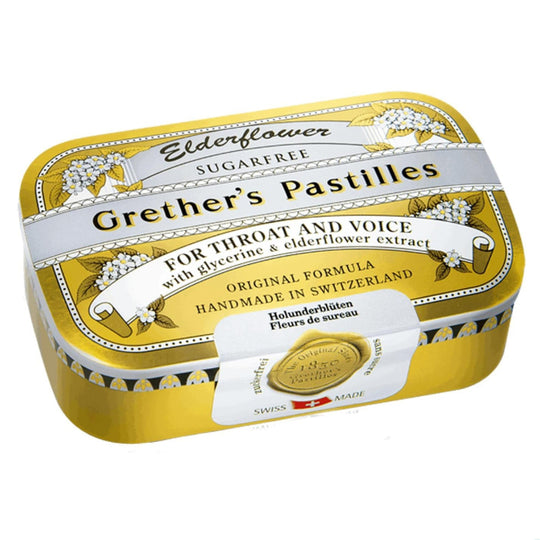 Grether's Pastilles Elderflower (Hollunderblüten) Zuckerfrei, 110g
