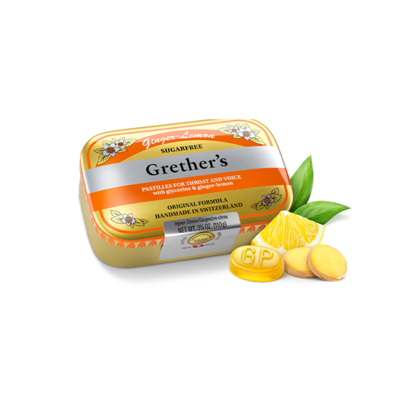 Grether's Pastilles Ginger Lemon, 110 g