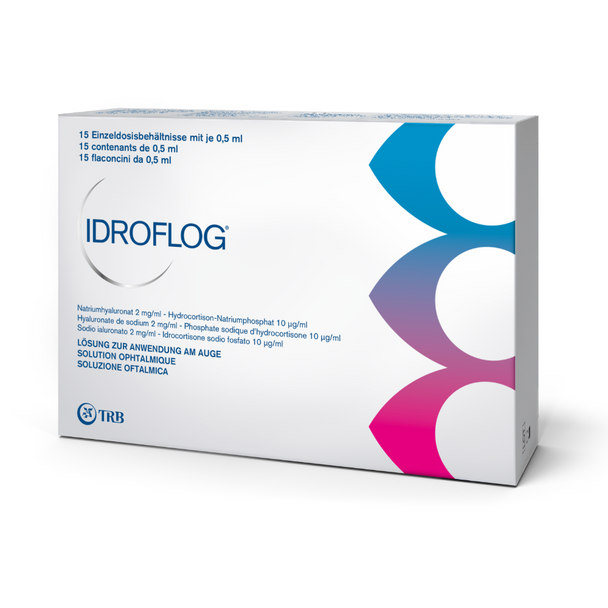 IDROFLOG 0,5ml Augentropfen, 15 Stück